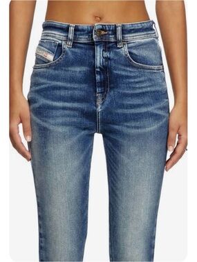 Diesel Skinzee-High Duper Slim Skinny Jeans W27 L32 Second Skin Moto Y2K Indie